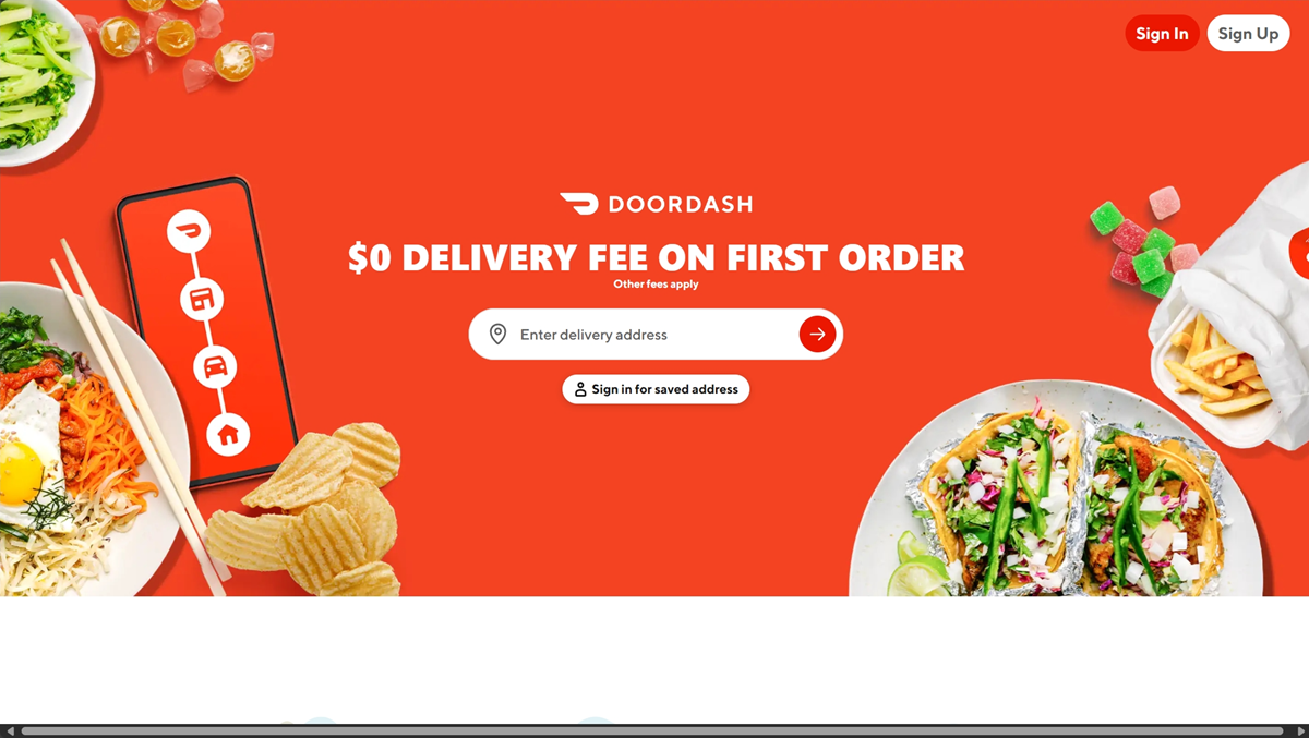 DoorDash 截图
